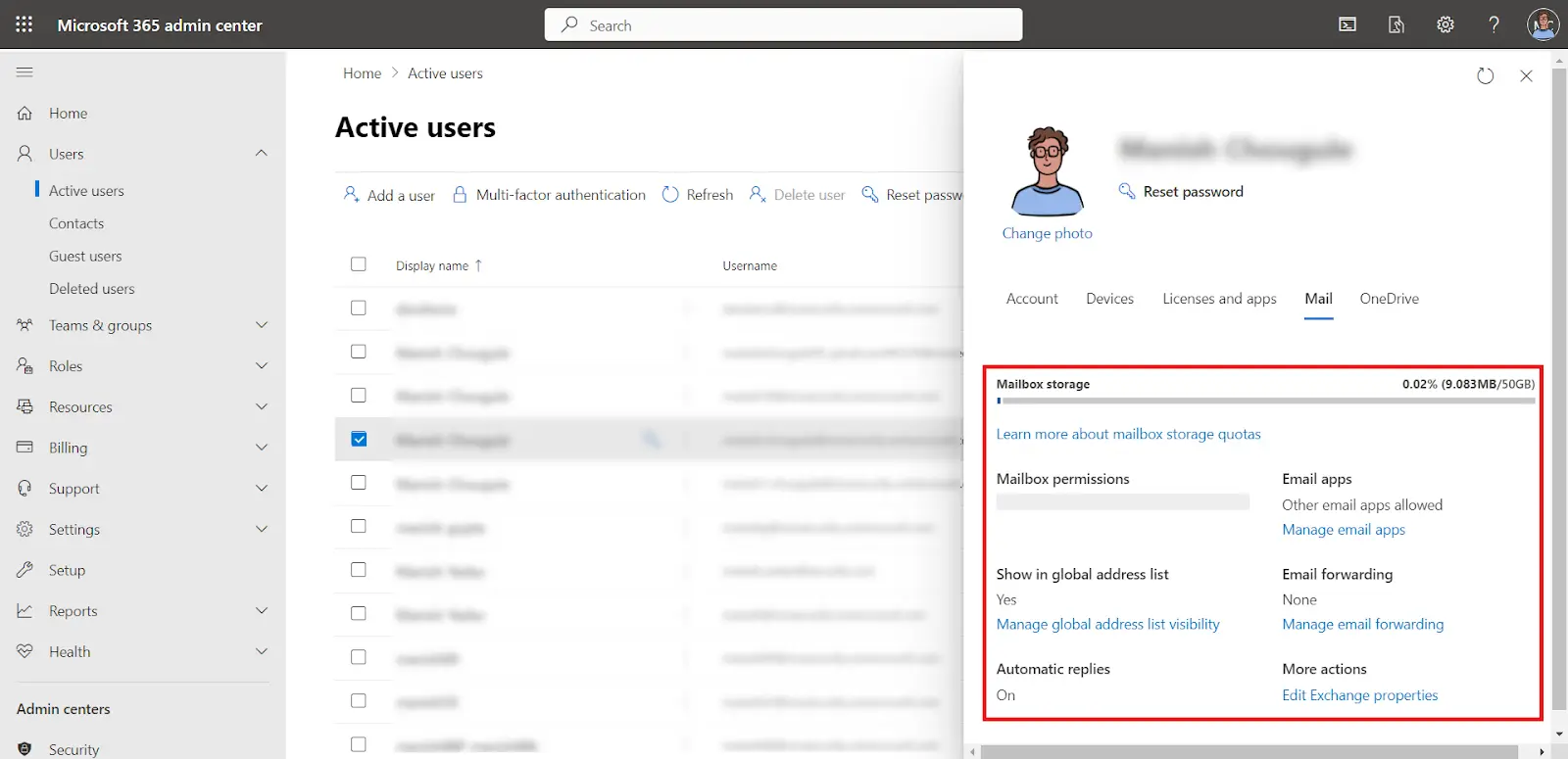 Azure AD user sync with WordPress - Mailbox user status