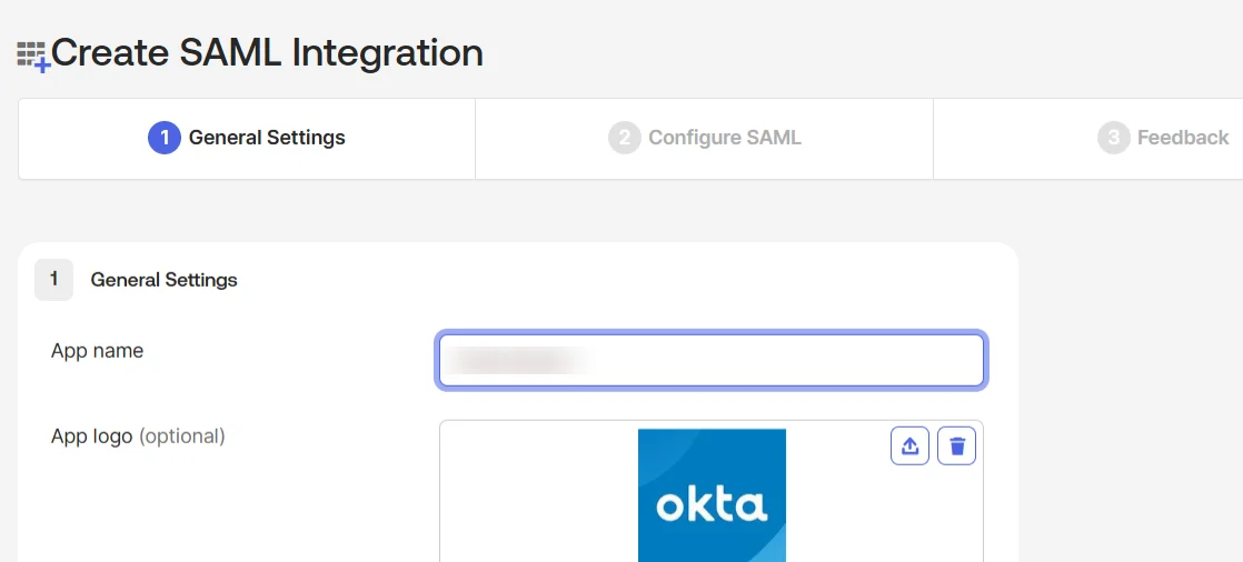 Create SAML Integration