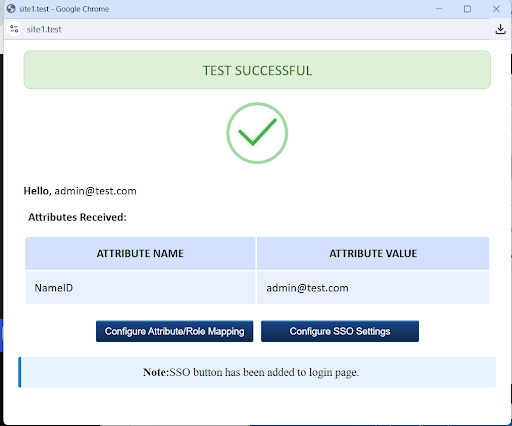 Free Plugin | Test Successful