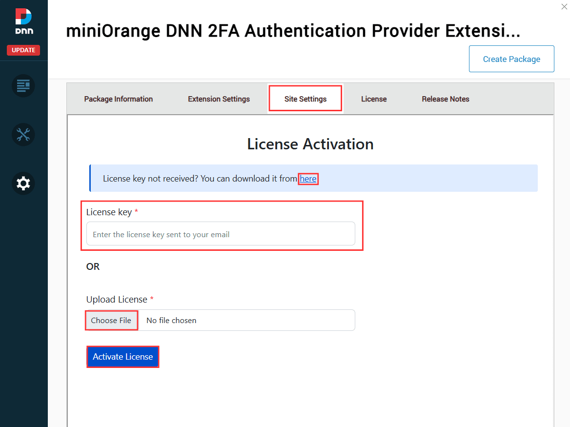 DNN 2FA Authentication Provider - License Key