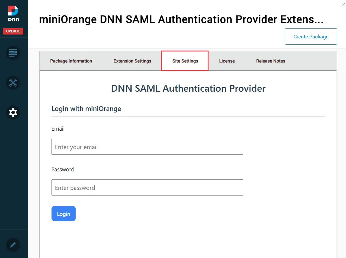 DNN SAML Authentication Provider - Site Settings