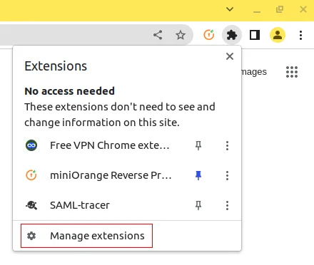 miniorange reverse proxy manage extensions