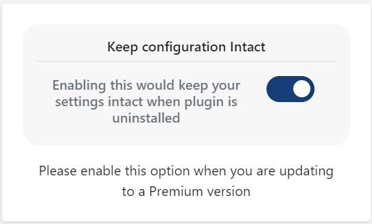 Premium-plugin-settings