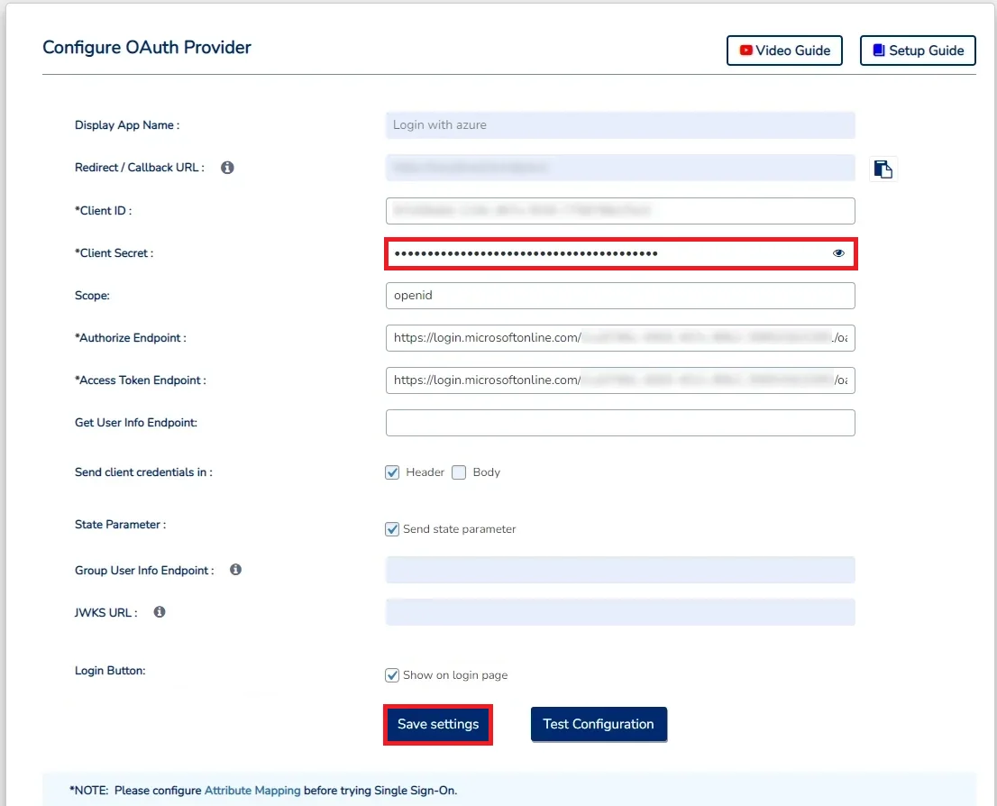 Azure AD OAuth SSO - create new client secret