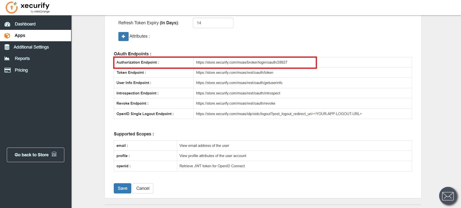 Shopify OAuth Endpoints